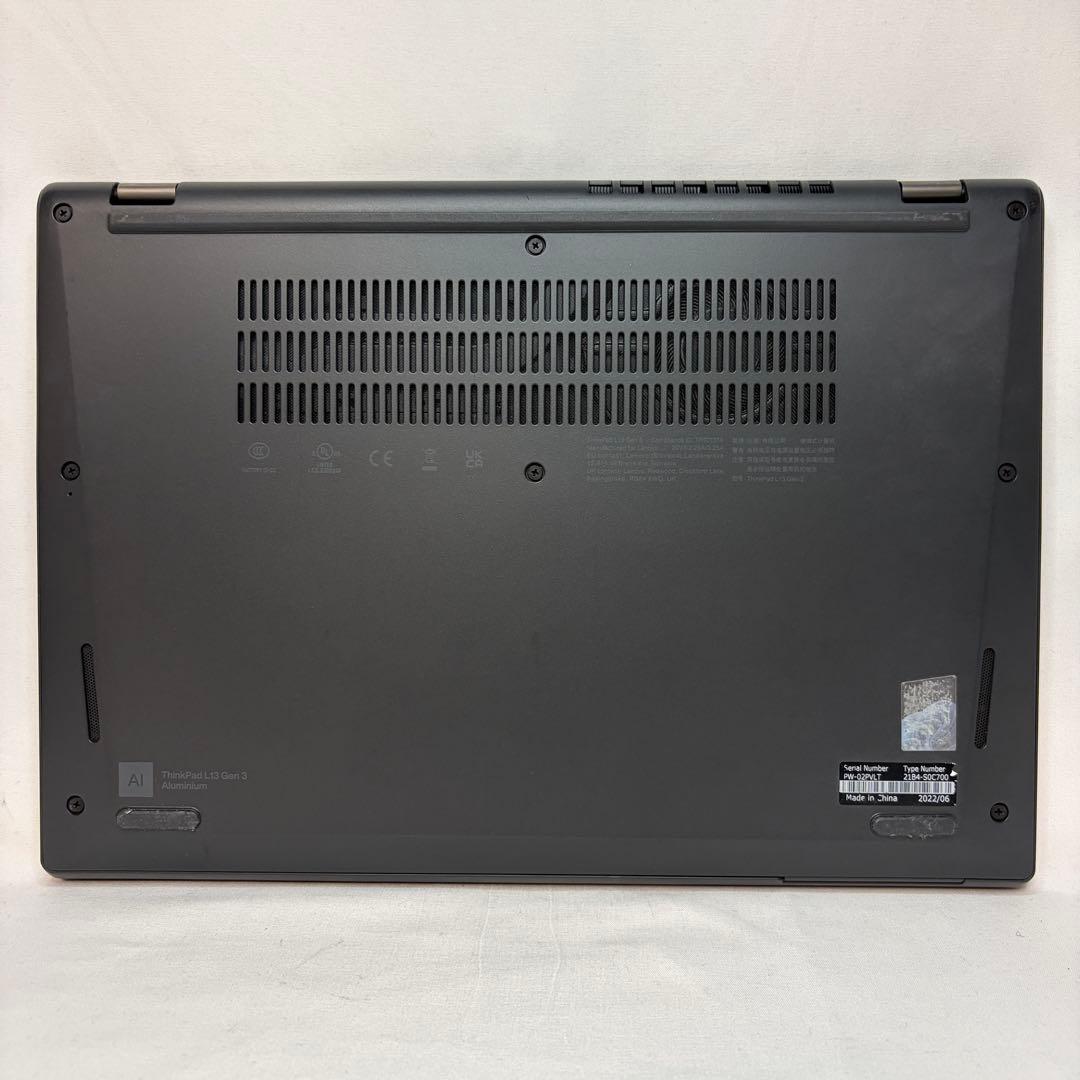 バッテリー超優良 ThinkPad L13 Gen3 i7 16GB 512GB