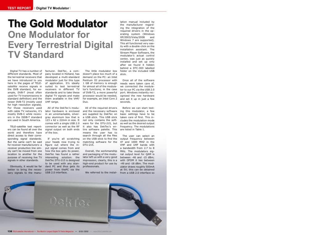 テレビ DTU-215 VHF/UHF modulator