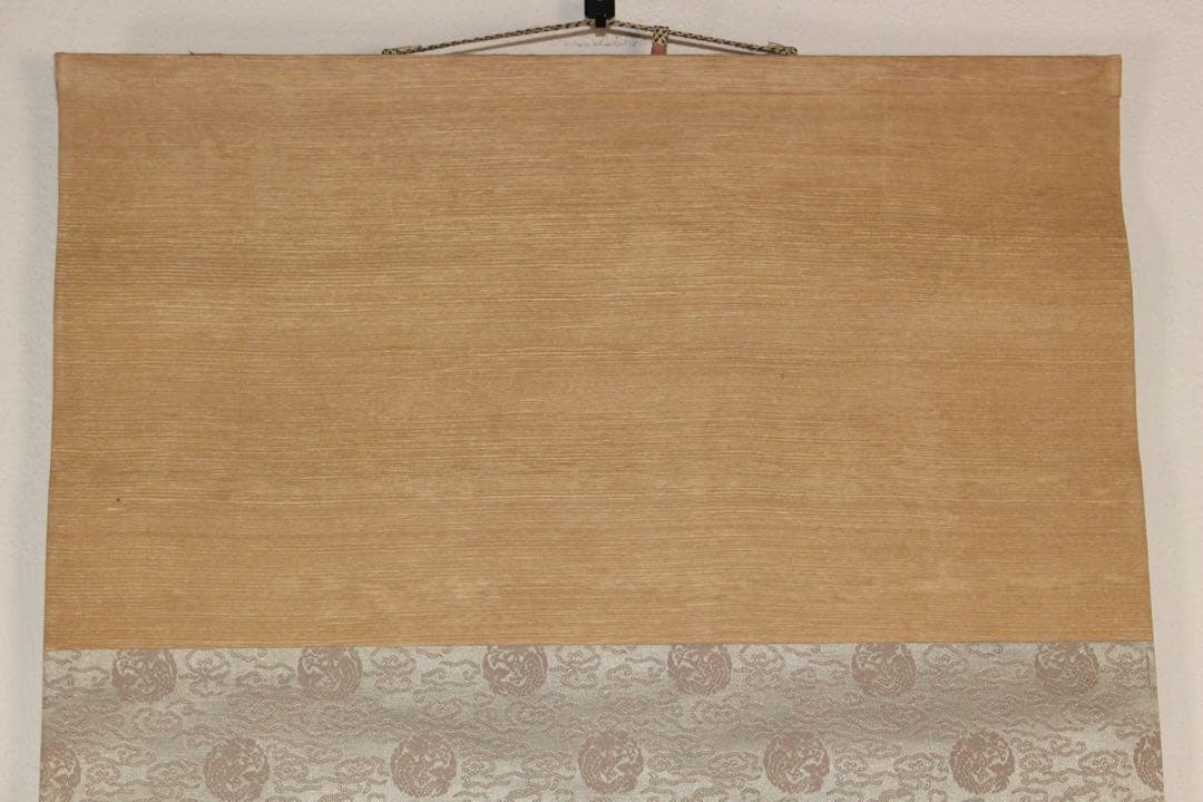 No4588 掛軸　在銘　華仙　鮎図　着色絹本　日本画　古画　古美術　送料無料