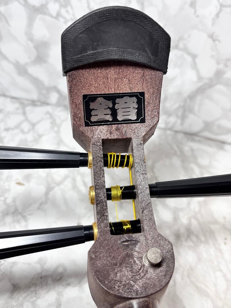 ZEN-ON ゼンオン 全音 三味線 樹脂製 人工皮 収納袋付き　三島屋楽器店