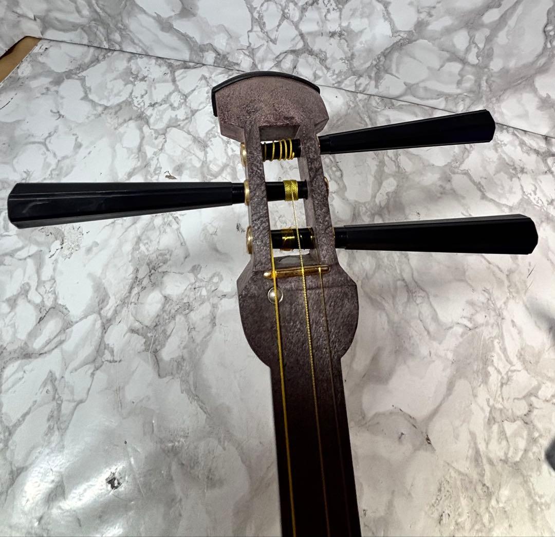 ZEN-ON ゼンオン 全音 三味線 樹脂製 人工皮 収納袋付き　三島屋楽器店