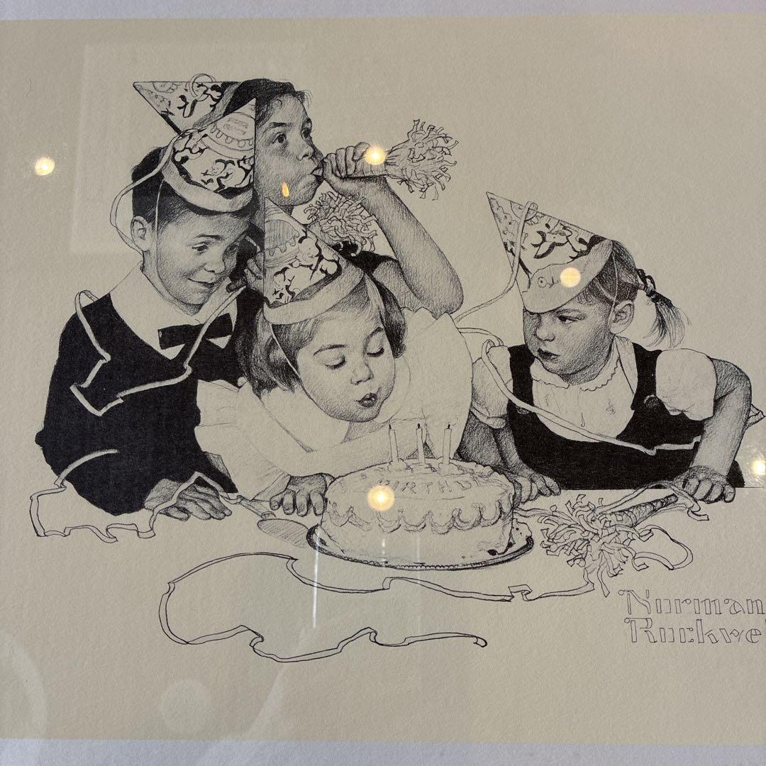 p*o様 ノーマン・ロックウェル ドローイング『誕生日』