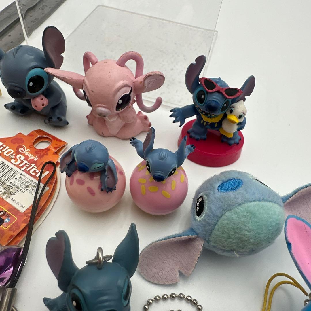 スティッチ ミニフィギュアとストラップ　セット まとめ売り