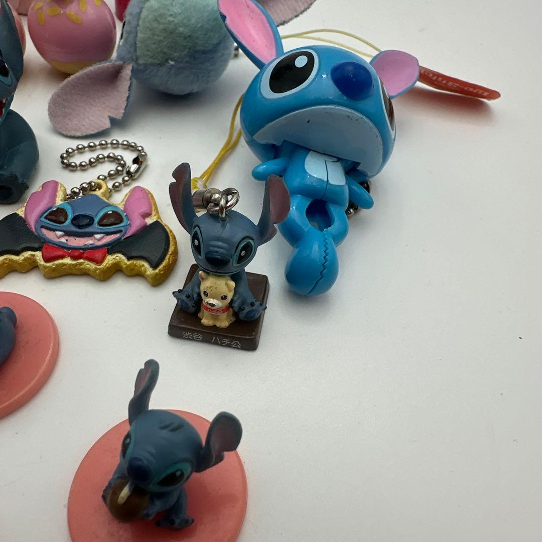 スティッチ ミニフィギュアとストラップ　セット まとめ売り