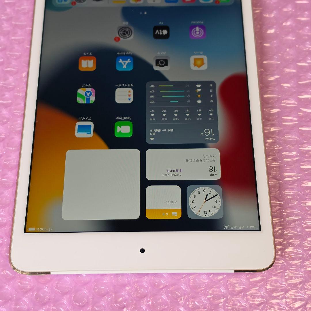 美品　iPad mini 4　128GB　バッテリー大変良好　SIMフリー