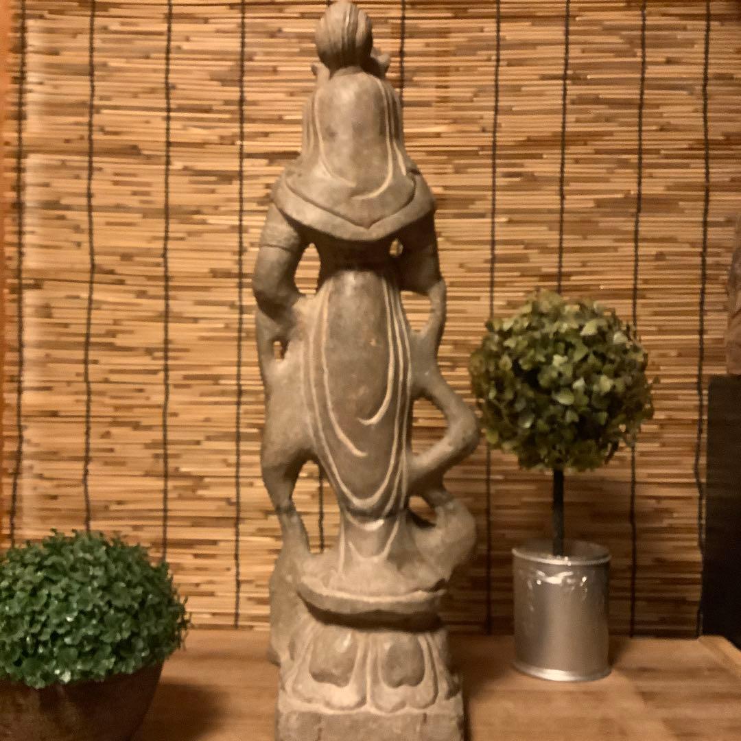 Masa(•‿•)様・売約keep…中国・初唐代石仏「水瓶観世音菩薩立像」