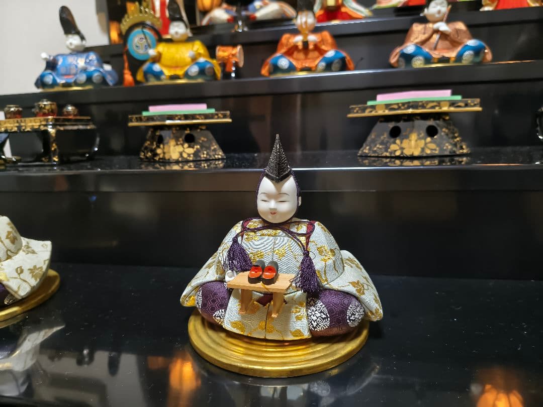 【引き取り限定】雛人形　七段飾り　木目込み　レトロ