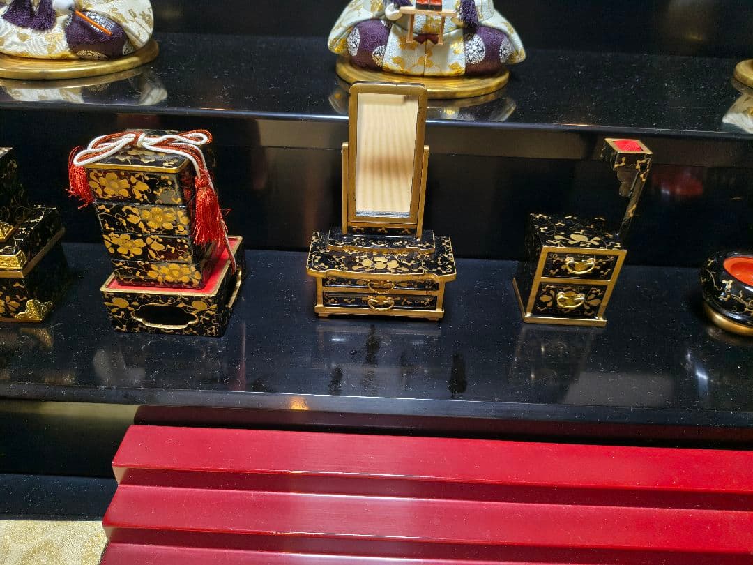 【引き取り限定】雛人形　七段飾り　木目込み　レトロ