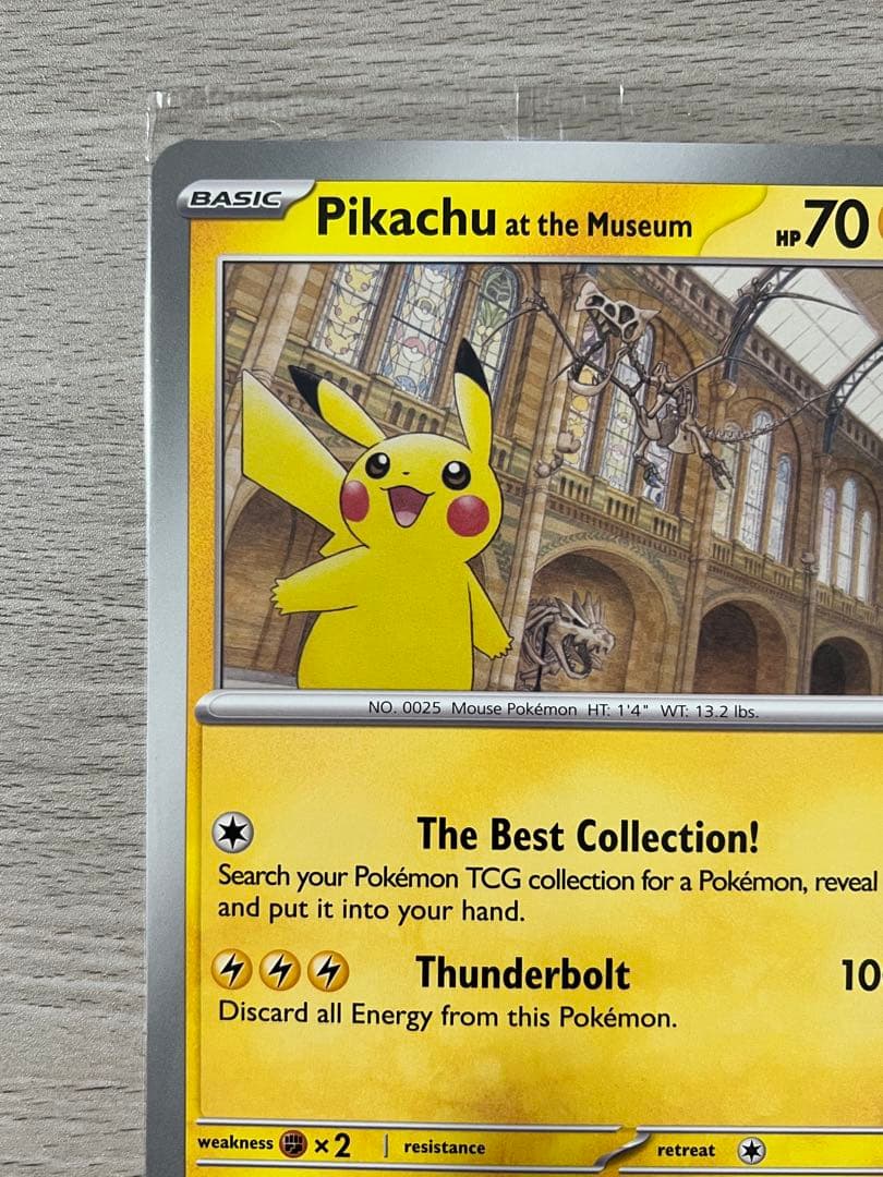 ロンドン 自然史博物館限定 ピカチュウ Museum プロモ ジャンボ 2枚