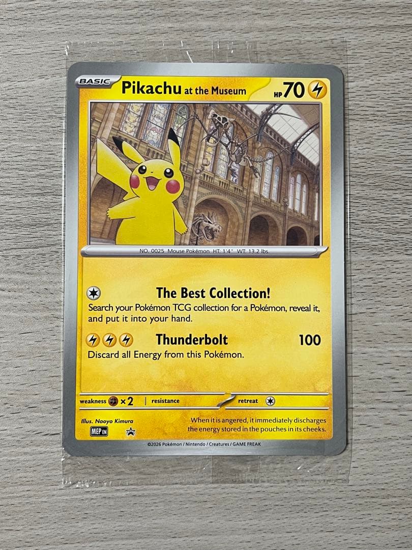 ロンドン 自然史博物館限定 ピカチュウ Museum プロモ ジャンボ 2枚