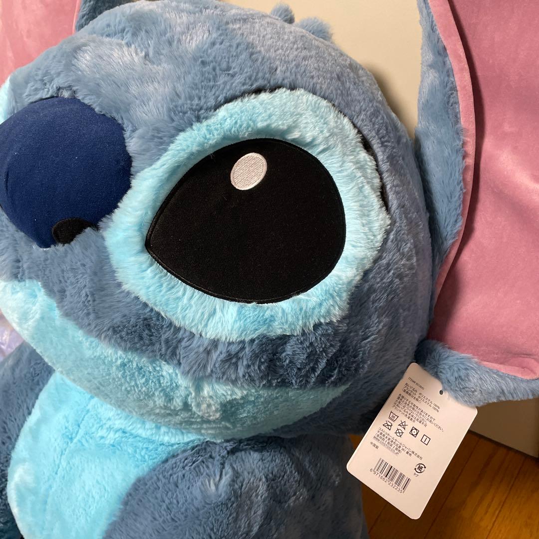 新品　送料無料　スティッチ ぬいぐるみ ブランケット付き　特大サイズ　コストコ