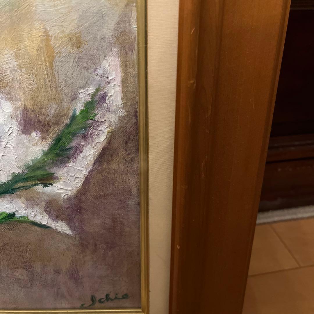 【更に値下げしました】油絵画《花》