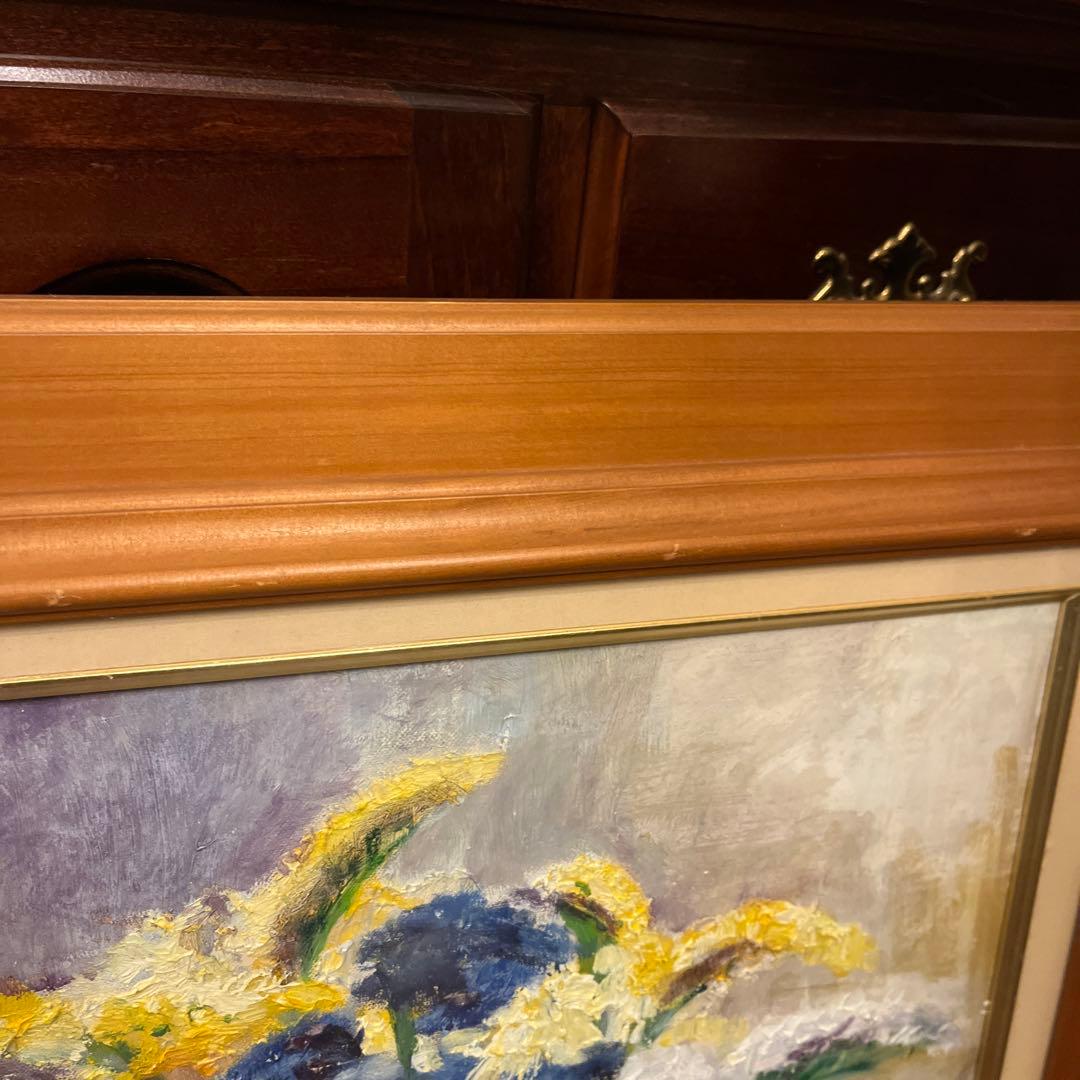 【更に値下げしました】油絵画《花》