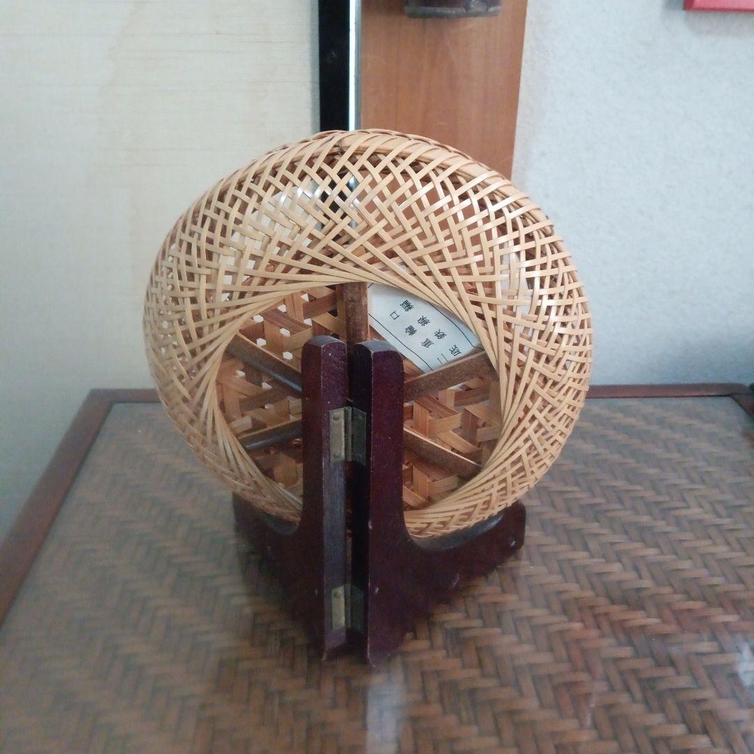 手作り竹細工　壺と菓子皿の2点セット