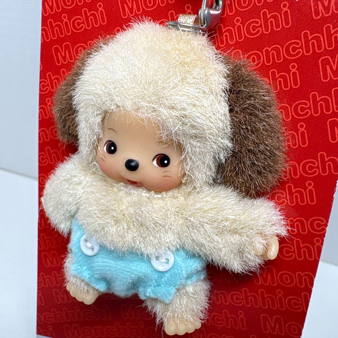 新品 EU限定 ベビチッチ イヌ キーホルダー monchhichi 2252