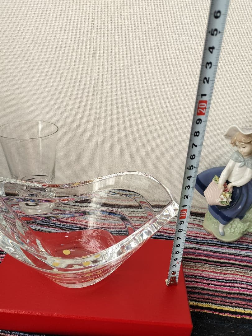 Baccarat バカラクリスタル　ウェーブボウル波型花器 箱無し