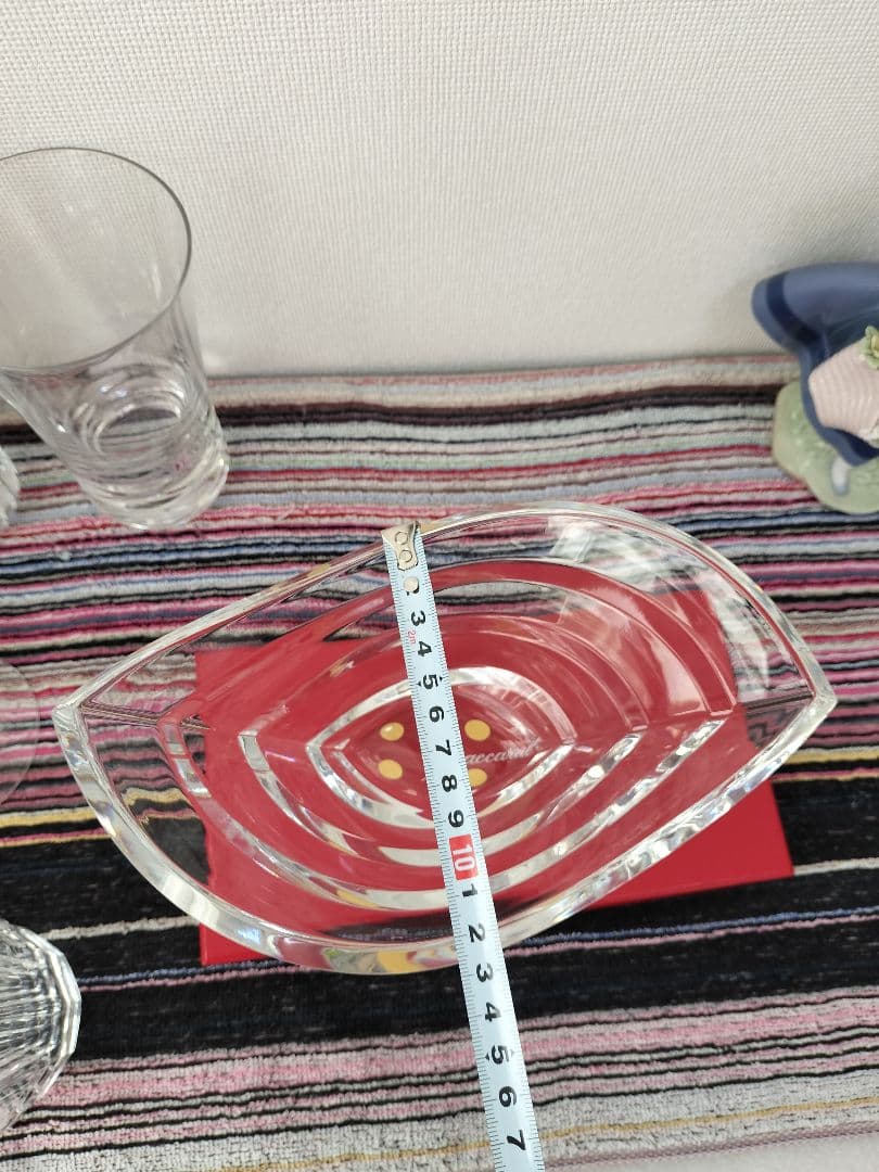Baccarat バカラクリスタル　ウェーブボウル波型花器 箱無し