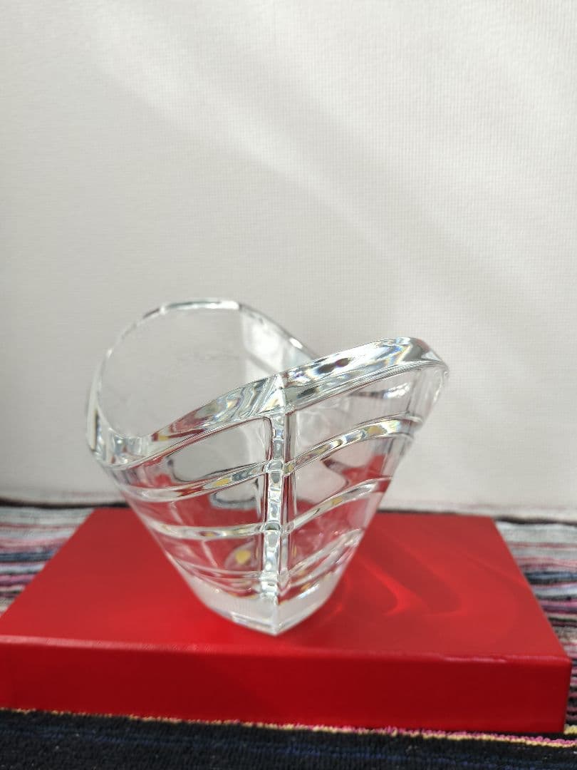 Baccarat バカラクリスタル　ウェーブボウル波型花器 箱無し
