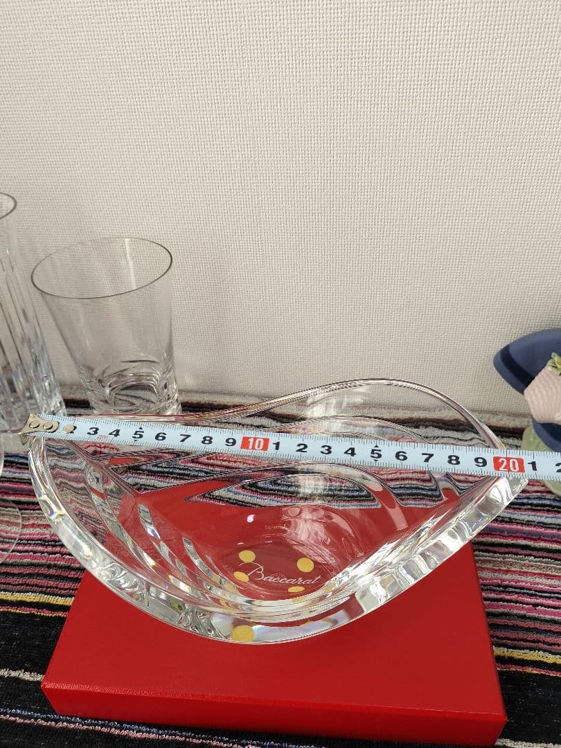 Baccarat バカラクリスタル　ウェーブボウル波型花器 箱無し