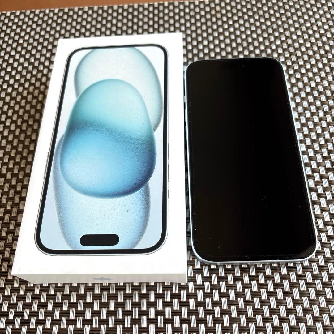 iPhone15 256GB ブルー 箱付き