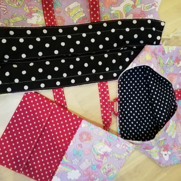 ハンドメイド　レッスンバッグ4点セット