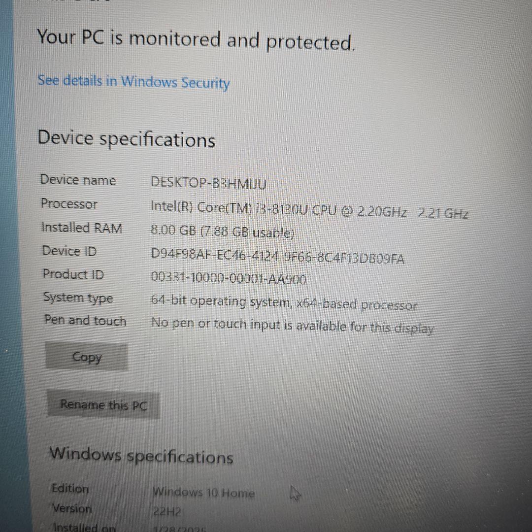 Asus Vivobook S14 S430UA 8世代i3 128GB M.2