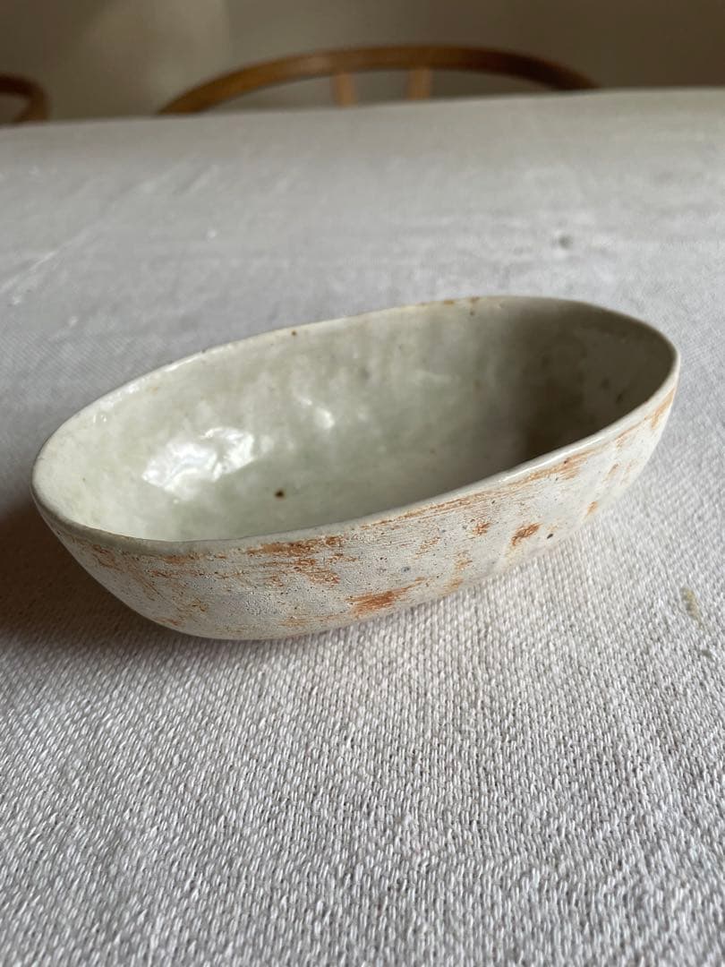 厚川文子　楕円　オーバル　ボウル　鉢　新品