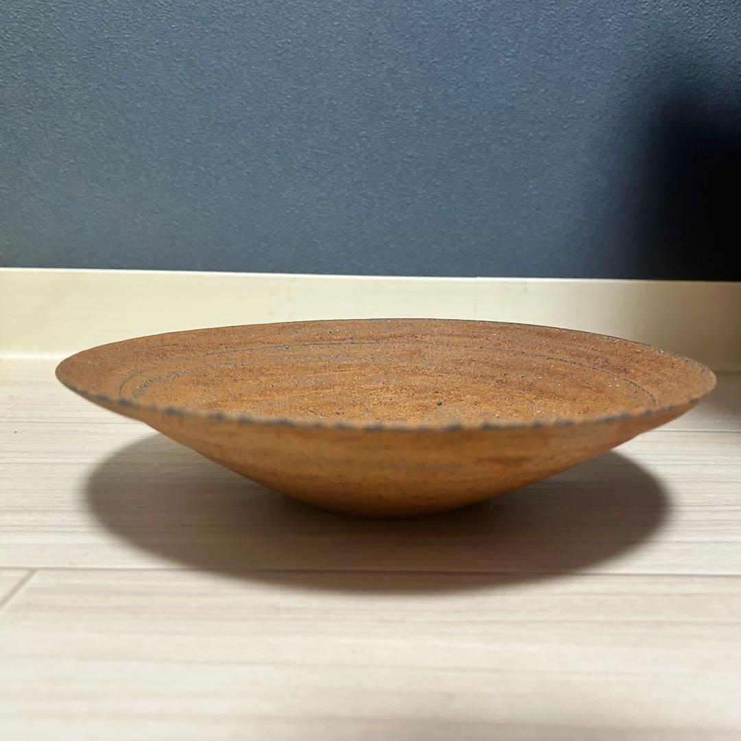 二階堂明弘　焼締リム皿
