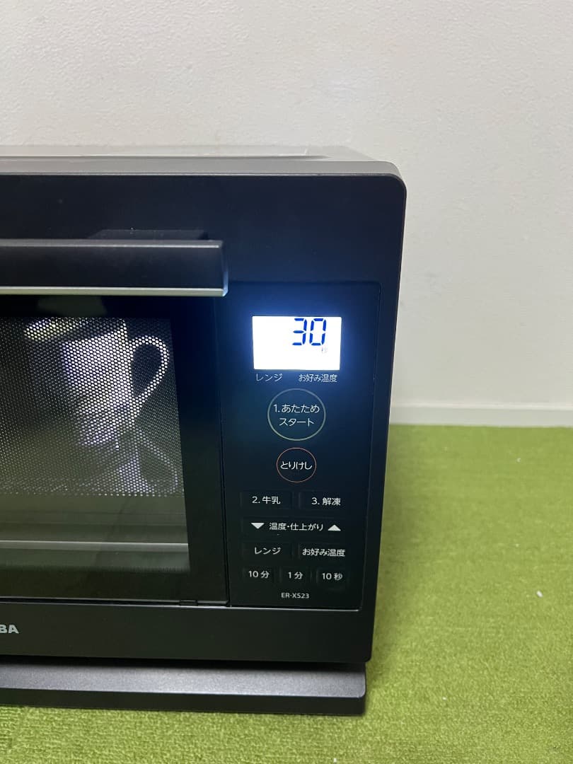 未使用近い TOSHIBA 2022年製 電子レンジ ER-XS23(K)