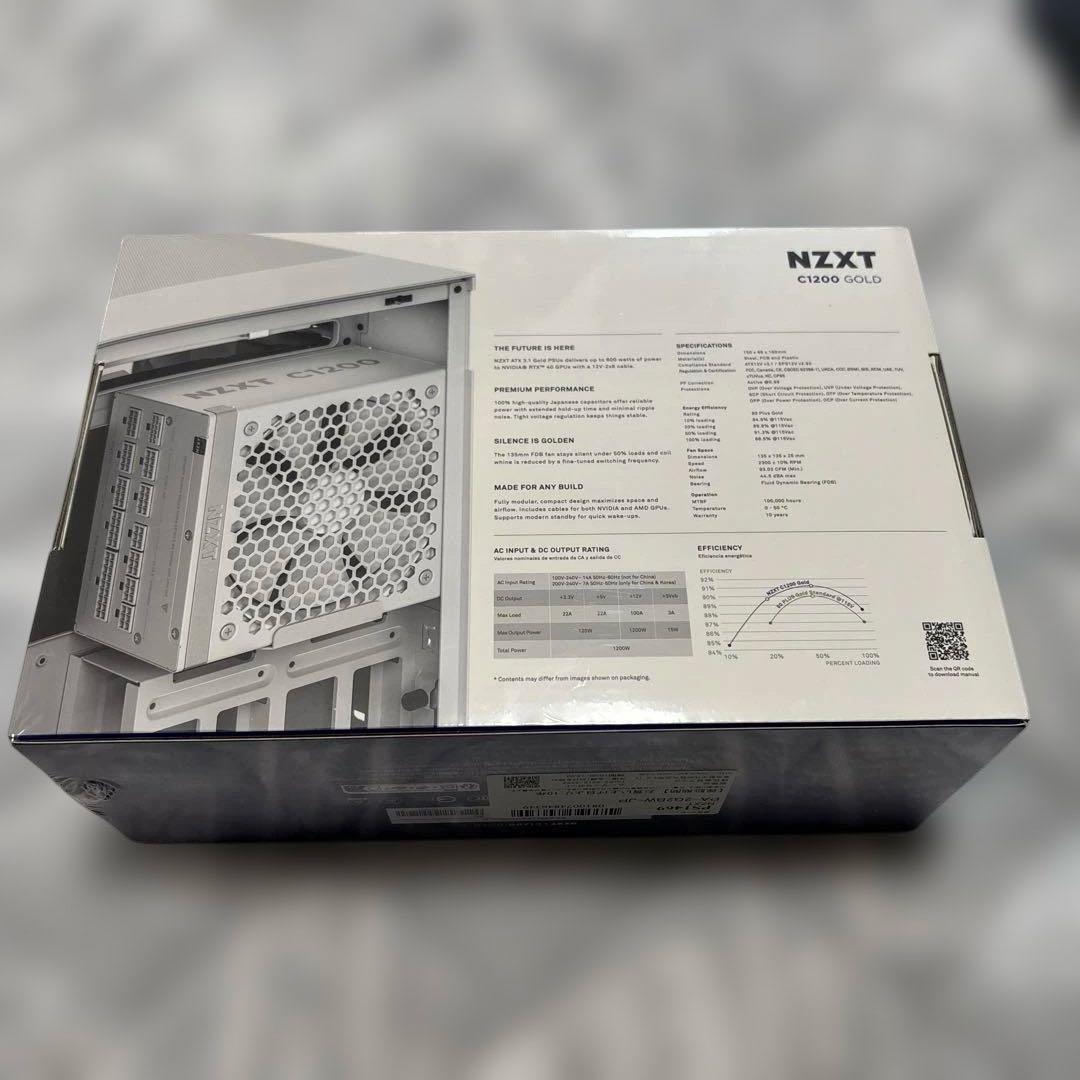 電源ユニット NZXT C1200 GOLD white ATX3.1 1200W