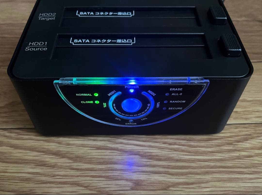 玄人志向 KURO-DACHI CLONE+ERASE PC無しでHDD完全消去