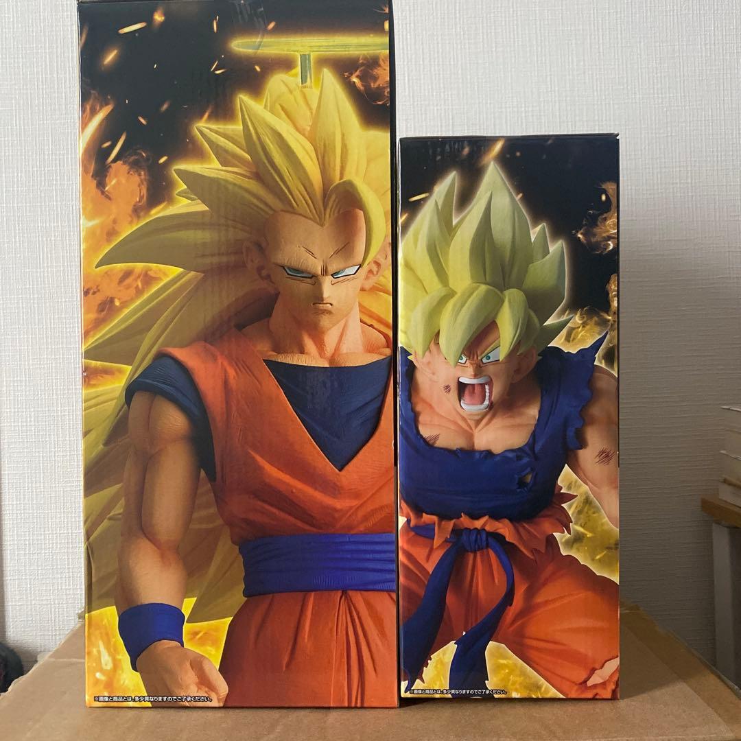 ドラゴンボール　一番くじ　孫悟空超サイヤ人３＋孫悟空超サイヤ人　セット