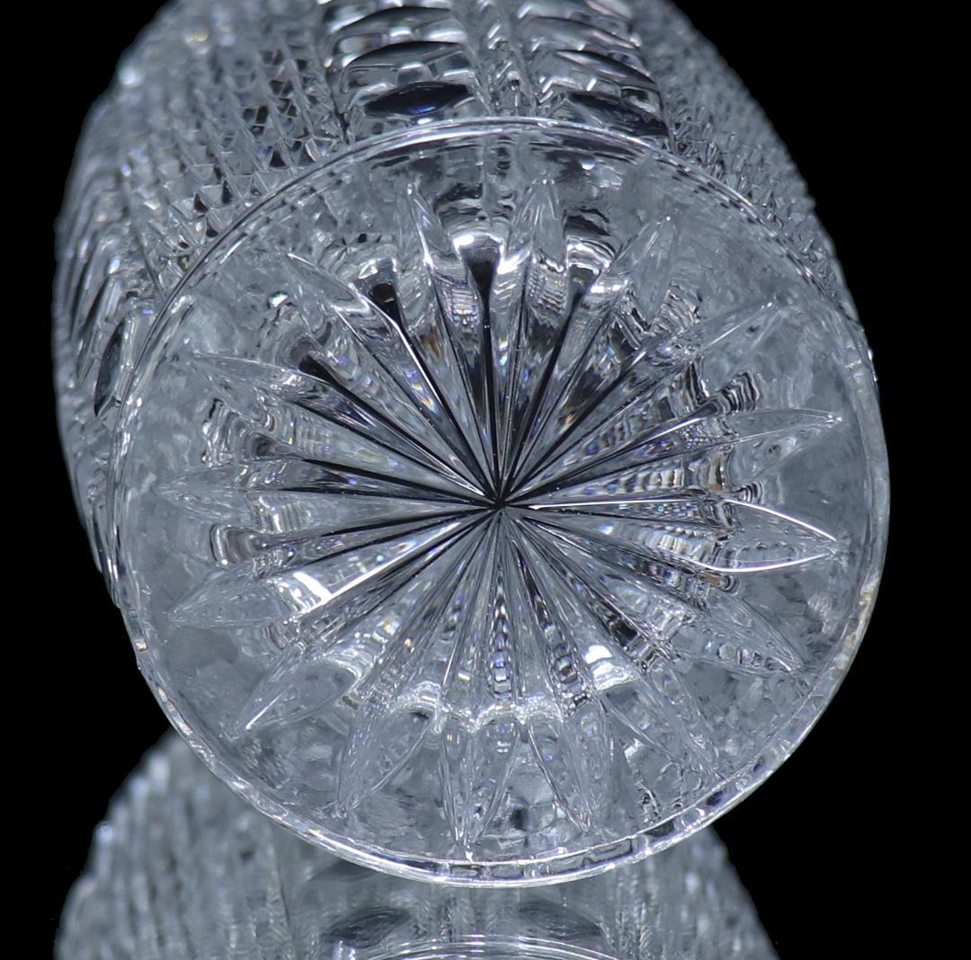 オールド・バカラ 究極美 大型切子花瓶 ディアマン二種カット ビゾー×ピエーリー