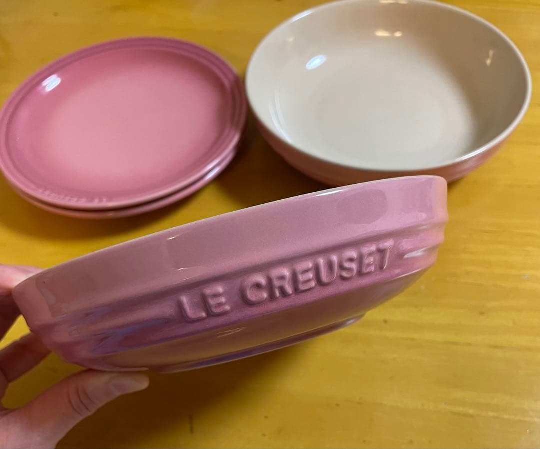 ル・クルーゼ✨ （ラウンドディッシュ20cm・プレート19cm） ※4枚セット