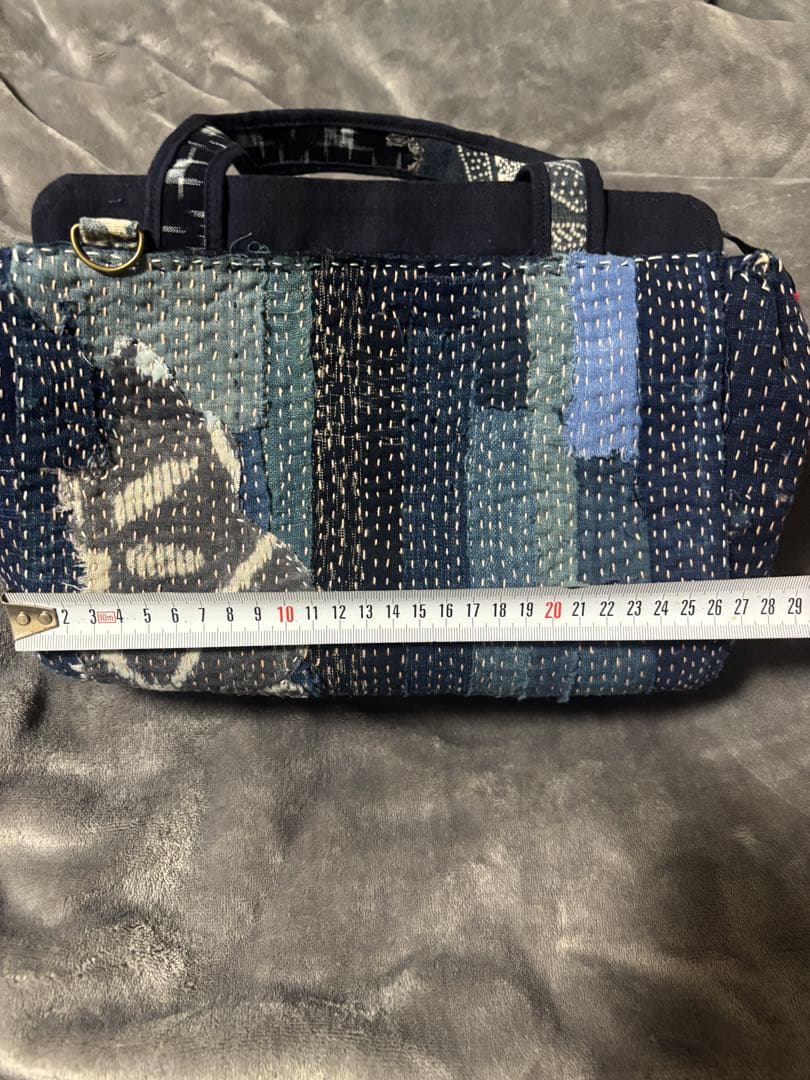 襤褸古布　ミニボストン　ハンドメイド