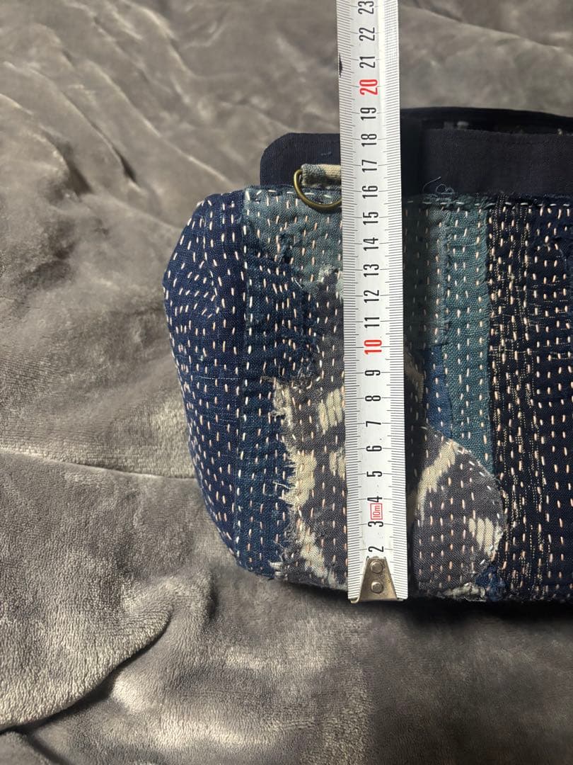 襤褸古布　ミニボストン　ハンドメイド