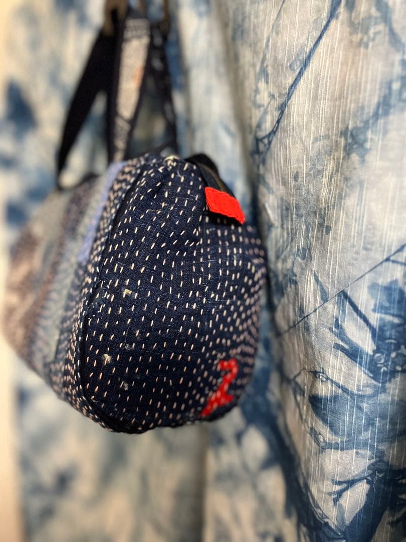 襤褸古布　ミニボストン　ハンドメイド