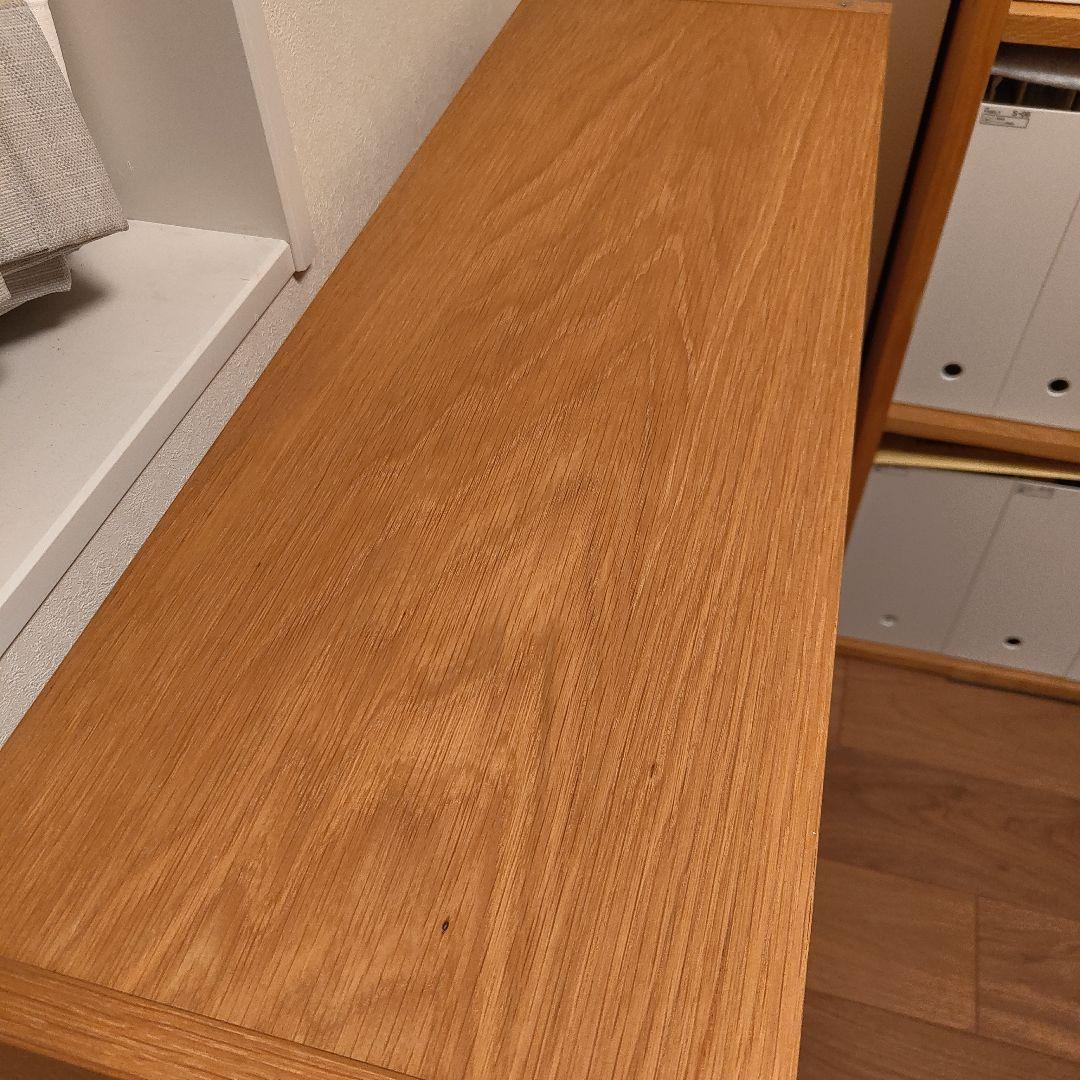 無印良品 スタッキングシェルフ・ワイド・２段・オーク材