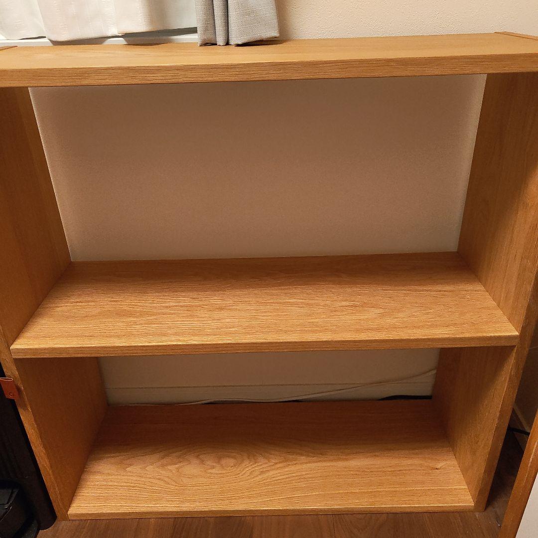 無印良品 スタッキングシェルフ・ワイド・２段・オーク材