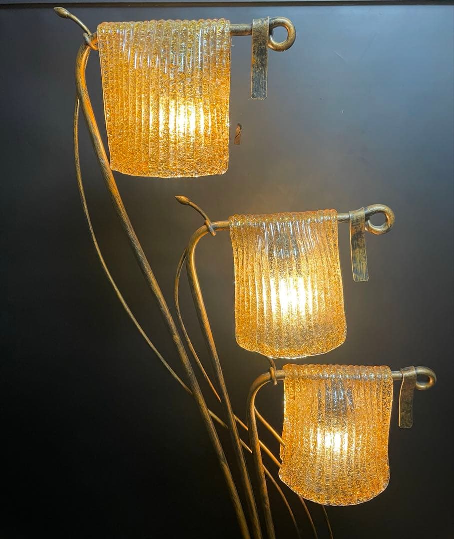 クリンカ　ガラスシェード　フロアスタンドランプ