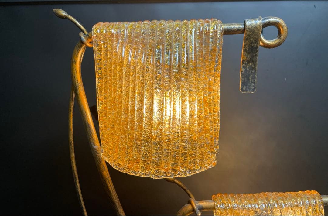 クリンカ　ガラスシェード　フロアスタンドランプ