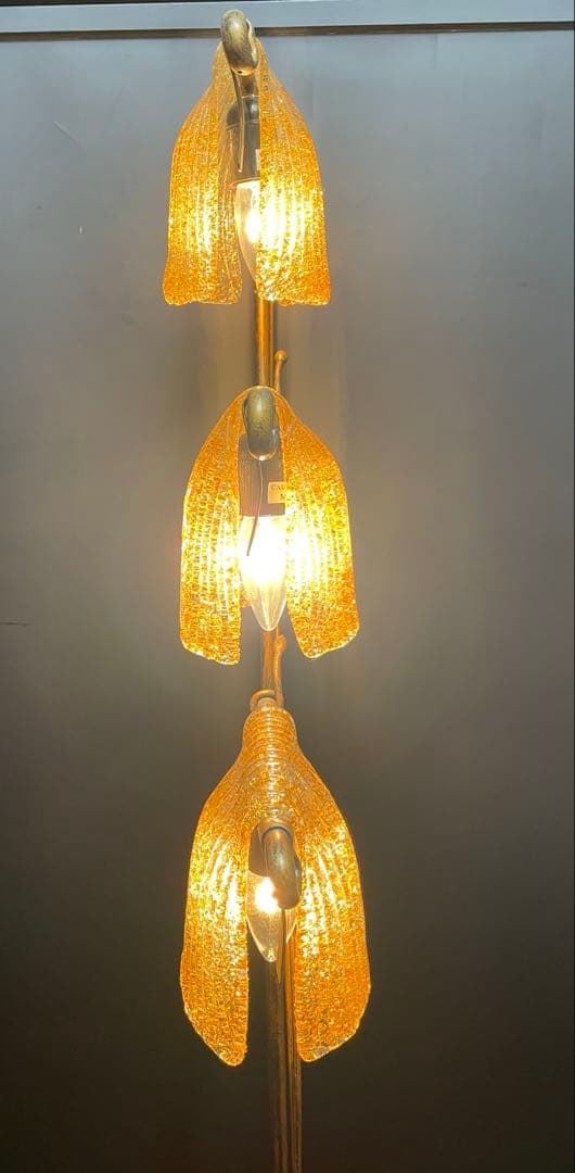 クリンカ　ガラスシェード　フロアスタンドランプ