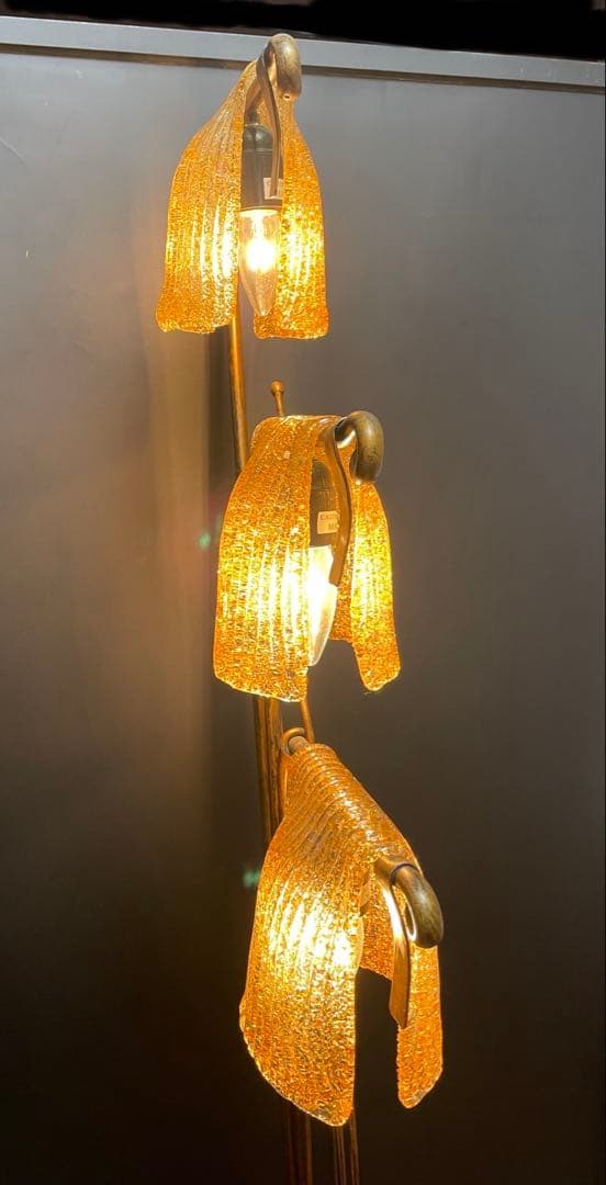 クリンカ　ガラスシェード　フロアスタンドランプ