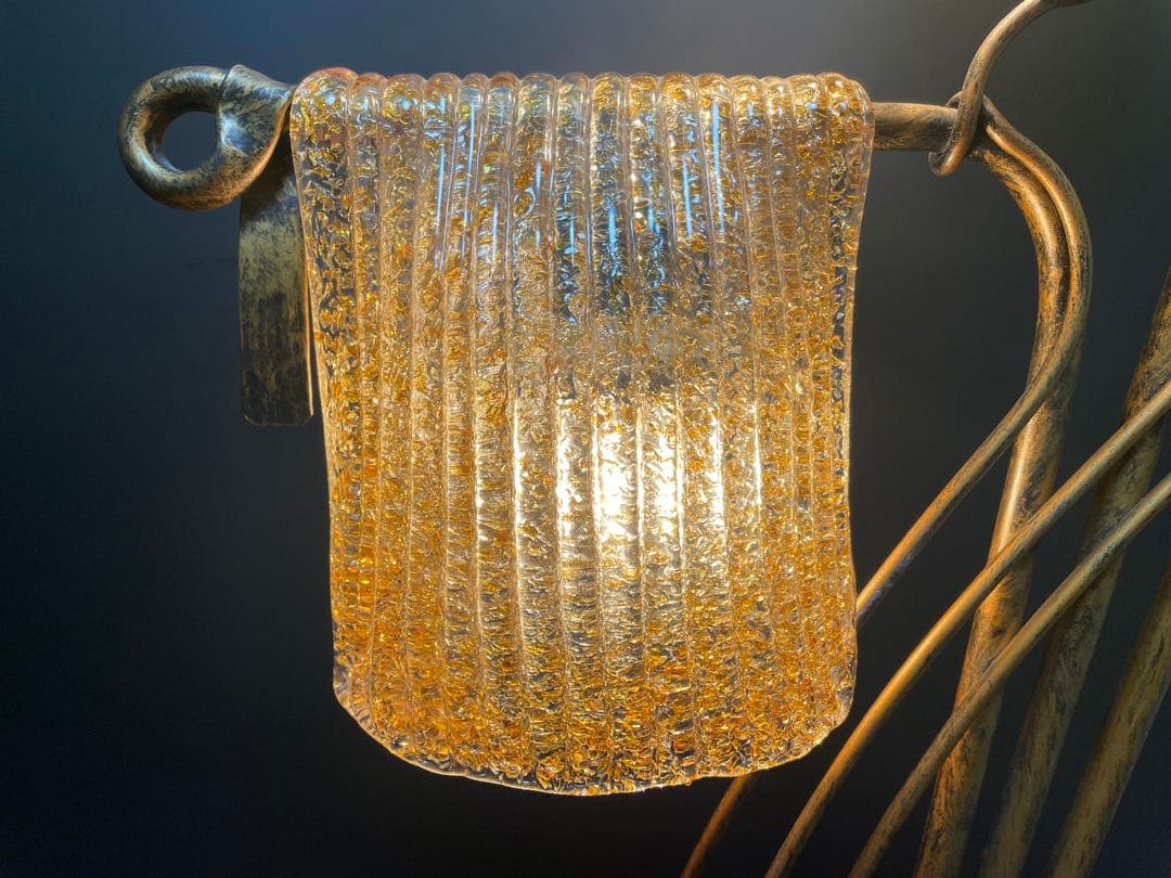 クリンカ　ガラスシェード　フロアスタンドランプ