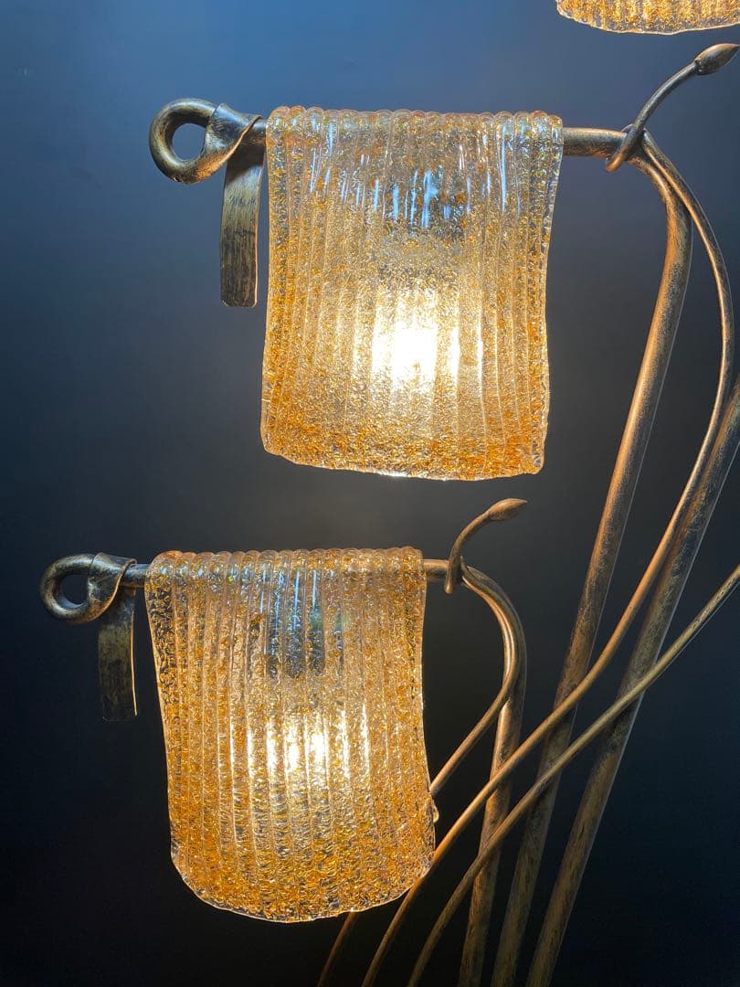 クリンカ　ガラスシェード　フロアスタンドランプ