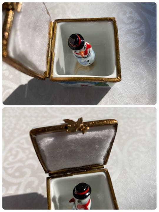 リモージュボックス　クリスマス　man 雪だるま