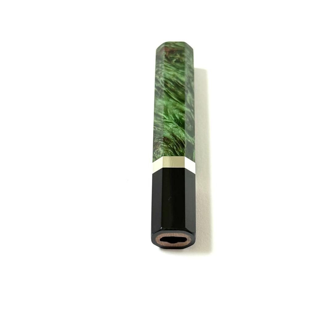 銀巻 黒水牛角 菜切6寸 スタビライズドウッド 八角柄 菜切180 ハンドルf