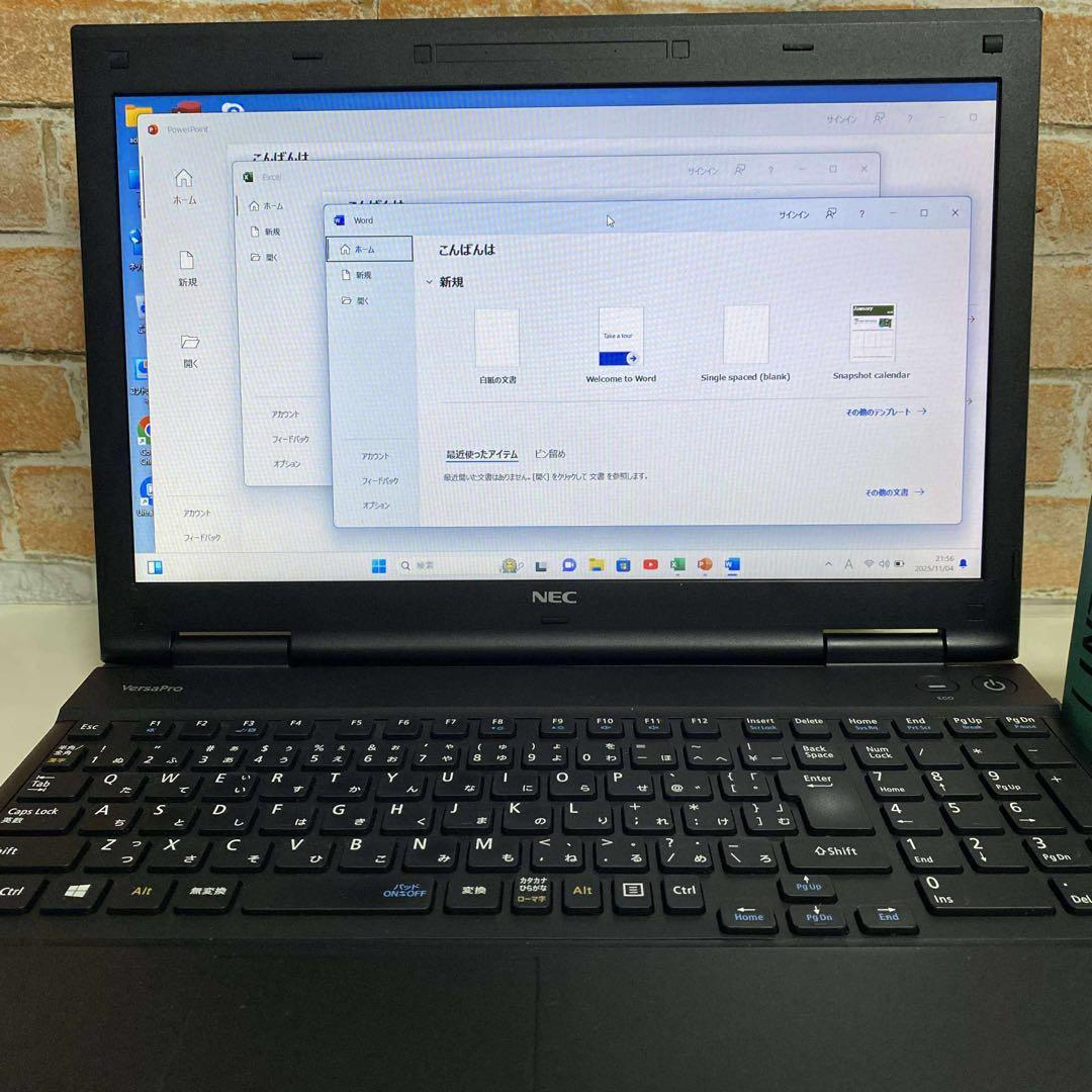 NECノートPC SSD 128GB オフィス2024年　Windows 11