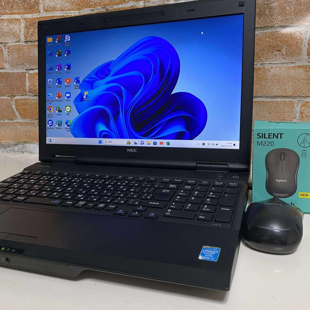 NECノートPC SSD 128GB オフィス2024年　Windows 11