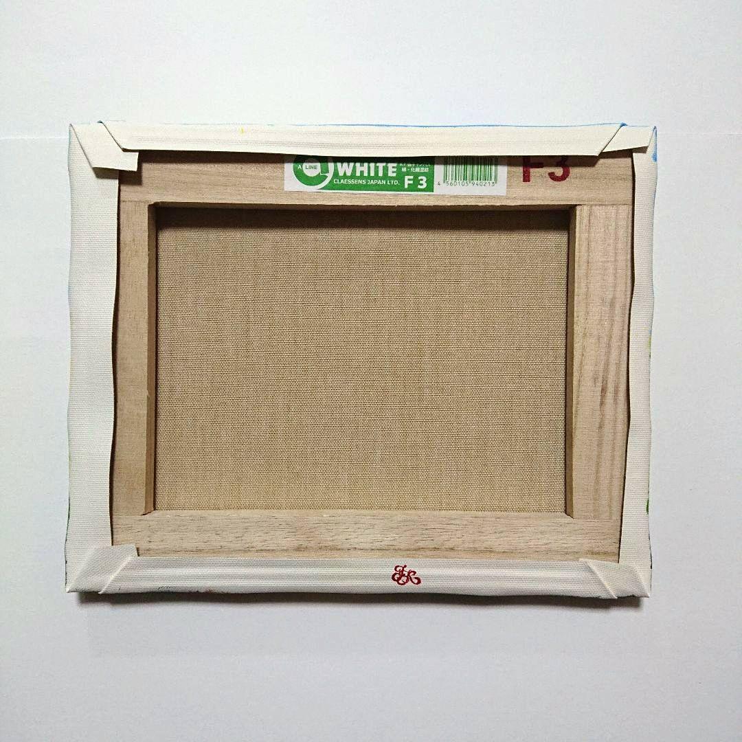 【ミモザの春】アクリル画 F3 風景画 絵画